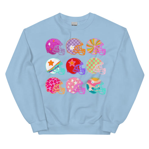 Football Coquette Helmet Sweatshirt