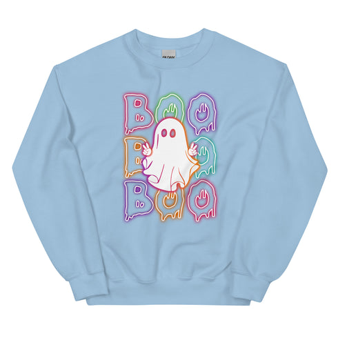 Neon Boo Ghost Sweatshirt