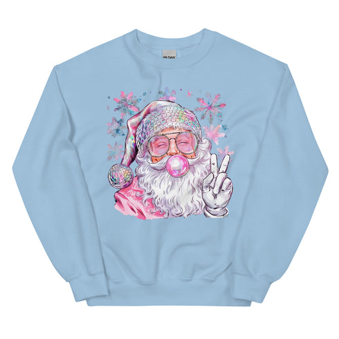 Iridescent Santa Christmas Sweatshirt