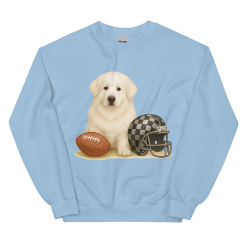 Great Pyrenees Football Sweatshirt