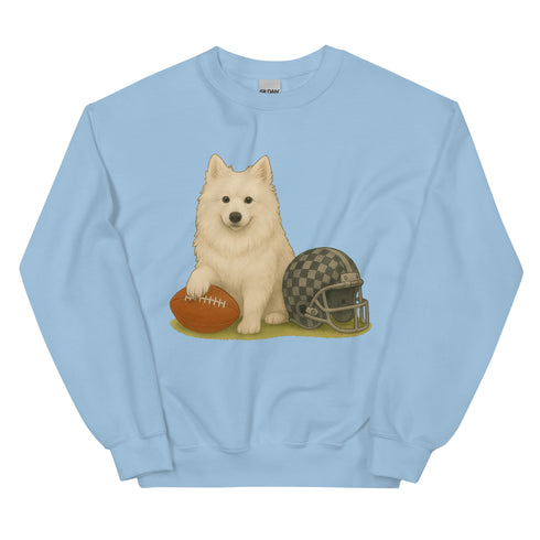 American Eskimo Football Sweatshirt