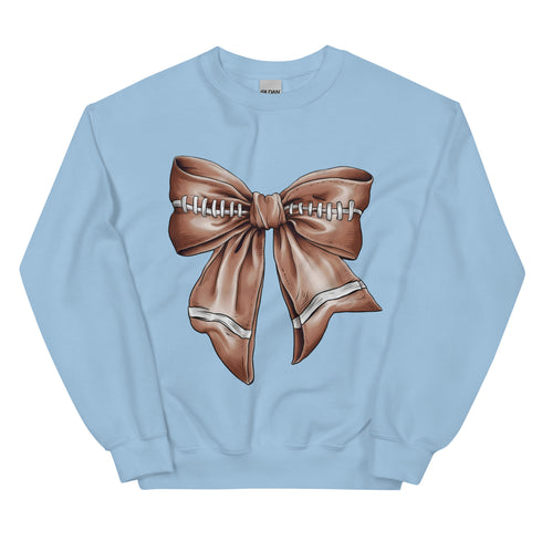 Football Bow Crewneck