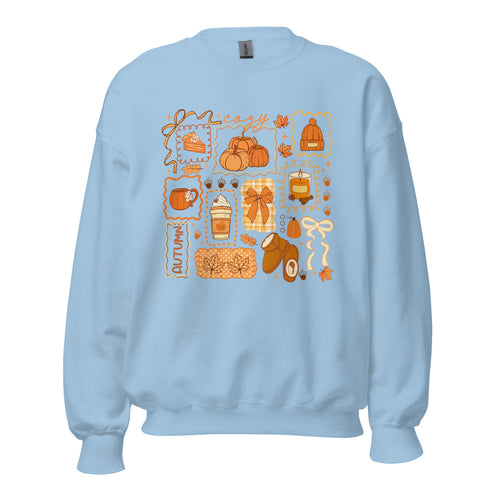 Cozy Season Fall Doodles Sweatshirt