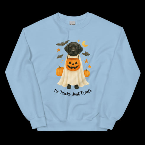 Black Labrador No Tricks Just Treats Crewneck