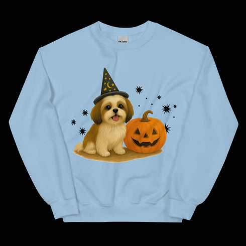 Shih Tzu Halloween Witchy Dogs Sweatshirt