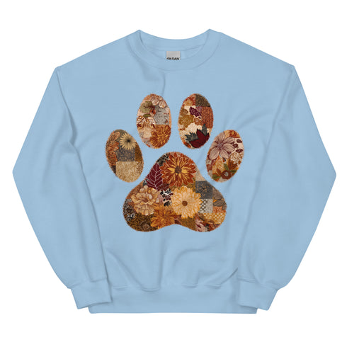 Floral Dog Mom Fall Crewneck