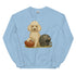 White Poodle Football Sweatshirt