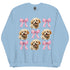 Maltipoo Pink Bow Dog Sweatshirt