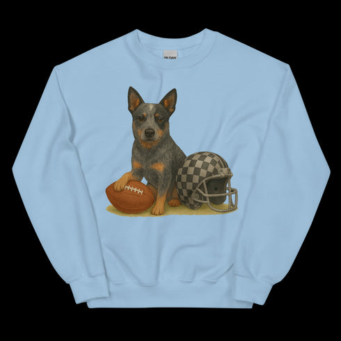 Blue Heeler Football Sweatshirt