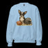 Chihuahua Black and White Football Sweatshirt