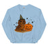 Brown Long Haired Dachshund Halloween Witchy Dogs Sweatshirt