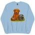 Red Golden Retriever Football Crewneck