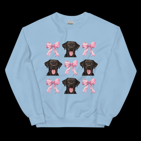 Chocolate Lab with Bows Sweatshirt