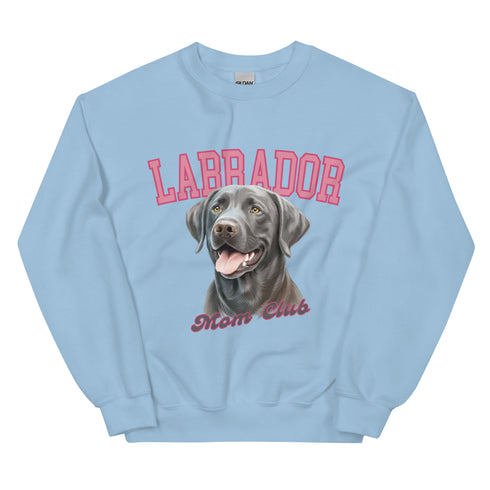 Silver Labrador Dog Mom Club Sweatshirt