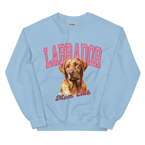 Red Lab Dog Mom Club Sweatshirt
