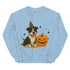 Black and White Pitbull Halloween Witchy Dogs Sweatshirt
