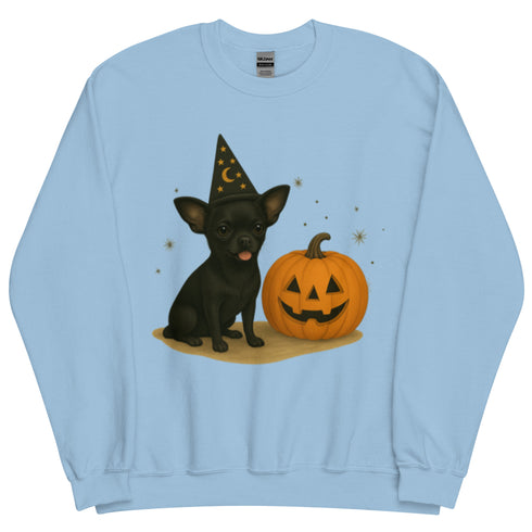 Black Chihuahua Halloween Witchy Dogs Sweatshirt