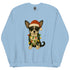 Christmas Black and White Chihuahua Crewneck