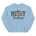 Faux Crochet Merry Christmas Crewneck