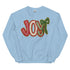 Joy Faux Crochet Christmas Crewneck