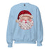 Santa Faux Patchwork Christmas Sweatshirt,