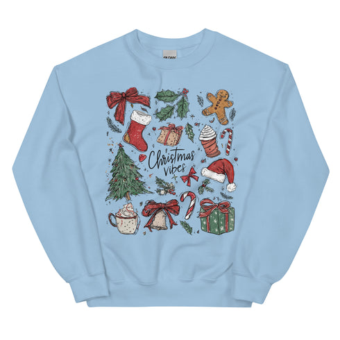 Christmas Vibes Doodles Sweatshirt