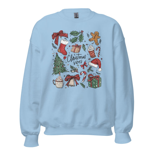 Christmas Vibes Doodles Sweatshirt