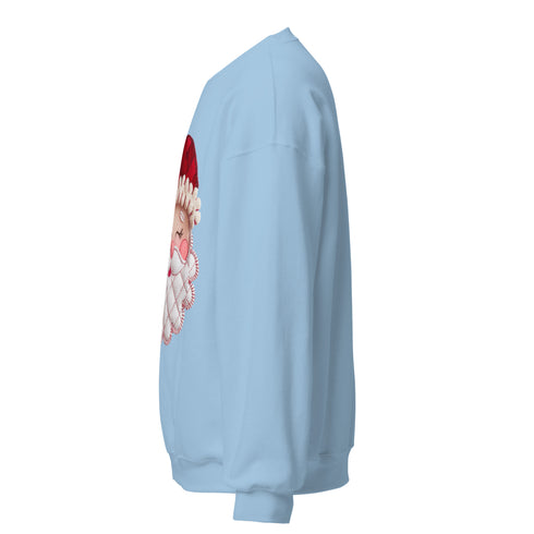 Santa Faux Patchwork Christmas Sweatshirt,