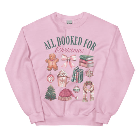 All Booked for Christmas Sweatshirt