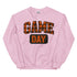 Game Day Orange Plaid Football Sweatshirt