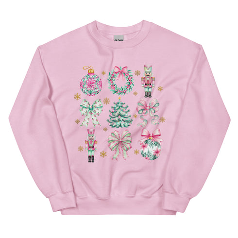 Pink and Green Christmas Doodle