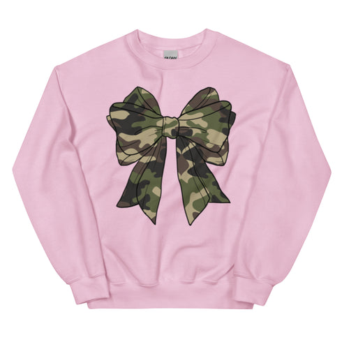 Camo Bow Crewneck