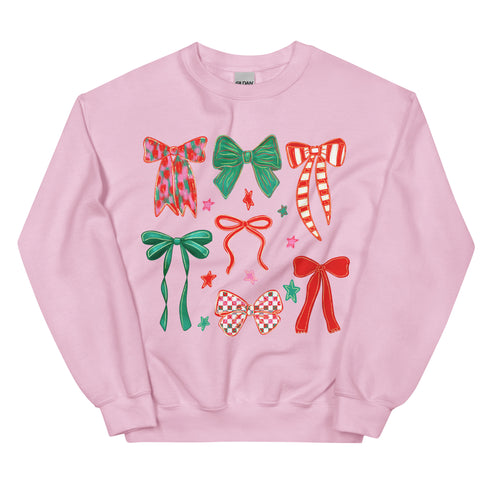 Christmas Coquette Bow Sweatshirt
