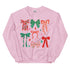 Christmas Coquette Bow Sweatshirt