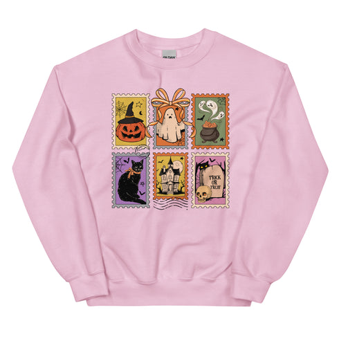 Spooky Stamps Halloween Sweatshirt