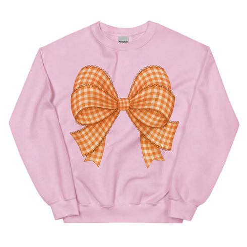Plaid Fall Bow Sweatshirt