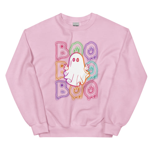 Neon Boo Ghost Sweatshirt