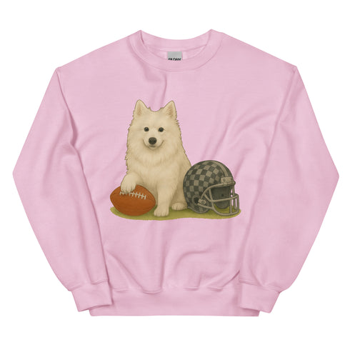 American Eskimo Football Sweatshirt