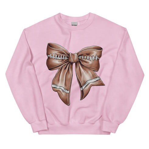 Football Bow Crewneck