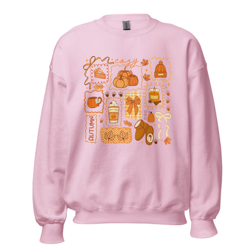 Cozy Season Fall Doodles Sweatshirt
