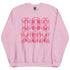 Pink Dog Mom Plaid Crewneck