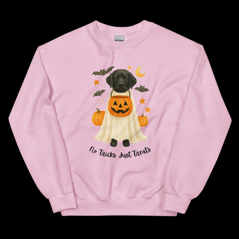 Black Labrador No Tricks Just Treats Crewneck