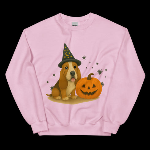 Basset Hound Halloween Witchy Dogs Sweatshirt