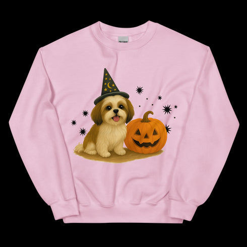Shih Tzu Halloween Witchy Dogs Sweatshirt