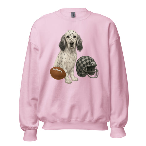 English Setter Dog Football Sweatshirt