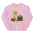 White Poodle Football Sweatshirt