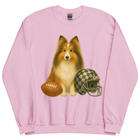 Sheltie Football Dog Sweatshirt