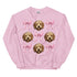 Golden Doodle With PInk Bows Dogs Sweatshirt