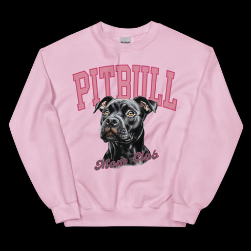 Black Pitbull Mom Club Sweatshirt