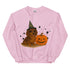 Brown Long Haired Dachshund Halloween Witchy Dogs Sweatshirt